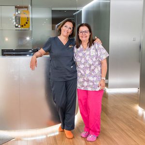 La doctora Campoy con la Doctora Pérez Silva